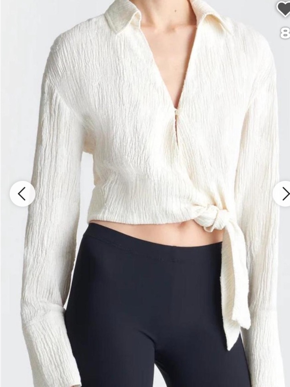 Nanushka Textured Tie-Front Women's Top